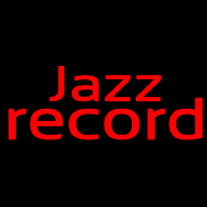 Red Jazz Record 1 Neon Sign