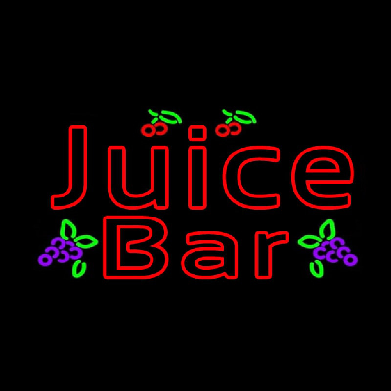 Red Juice Bar Neon Sign