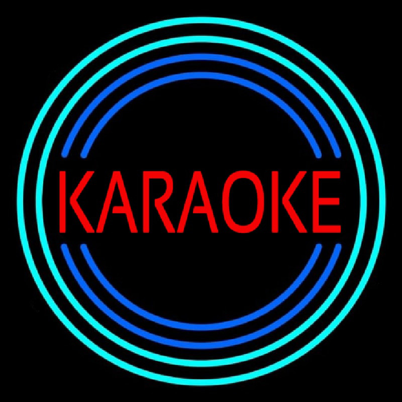 Red Karaoke Block Neon Sign