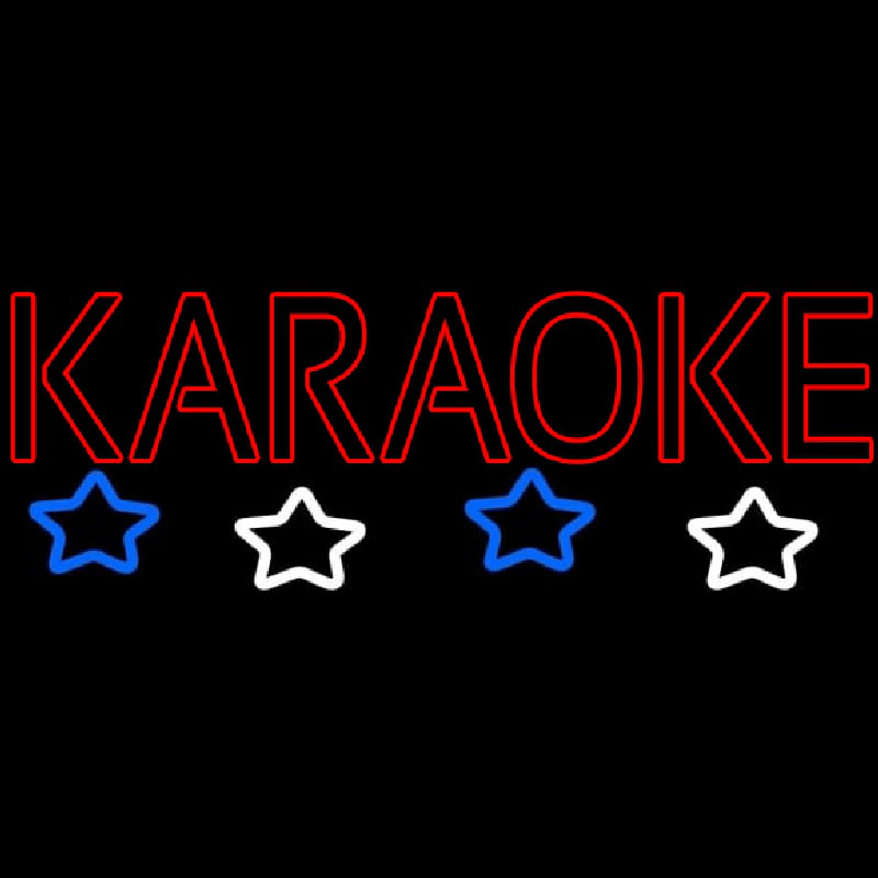 Red Karaoke Block Neon Sign