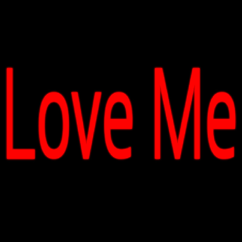 Red Love Me Neon Sign
