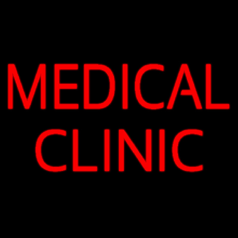 Red Medical Clinic Neon Sign