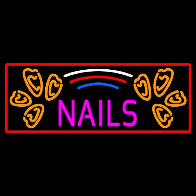 Red Nails Neon Sign