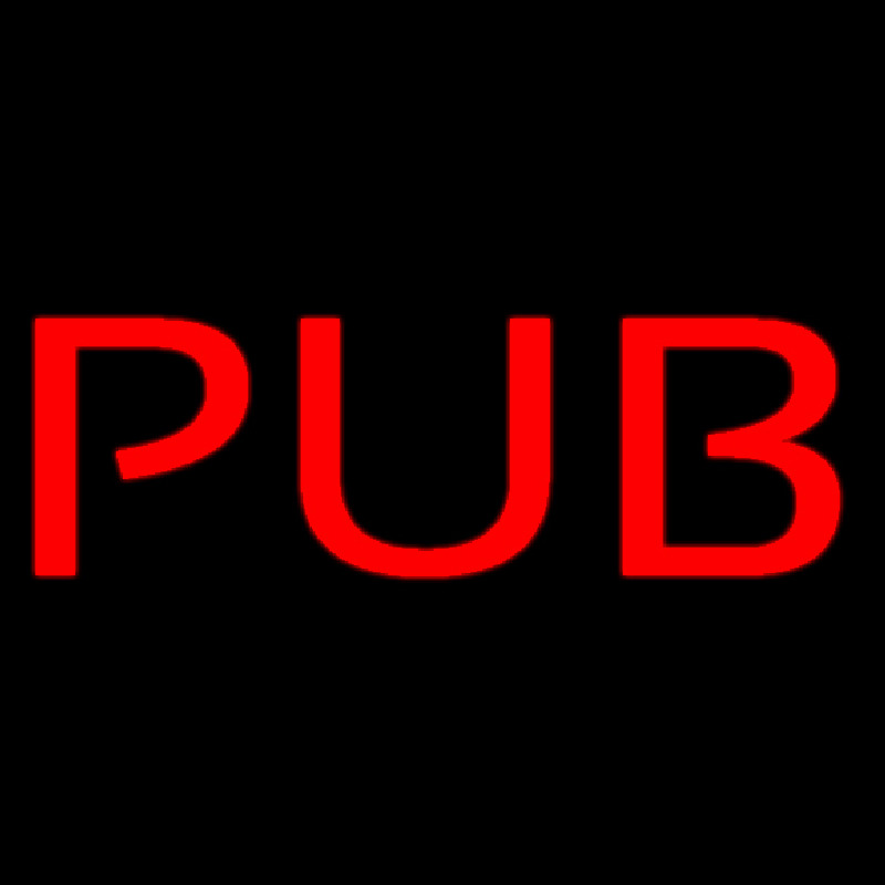 Red Pub Neon Sign