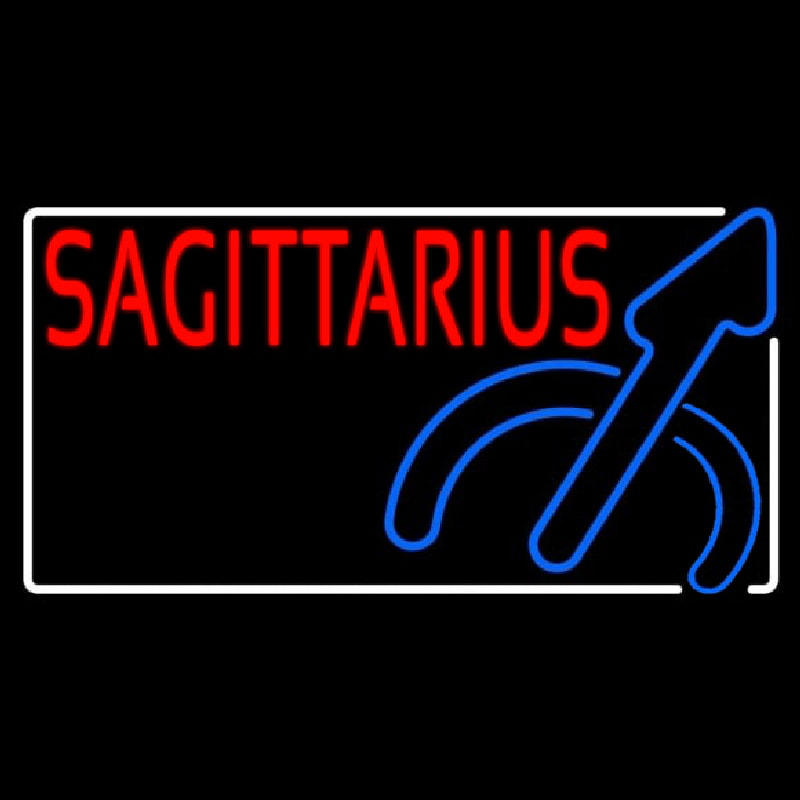 Red Sagittarius Neon Sign