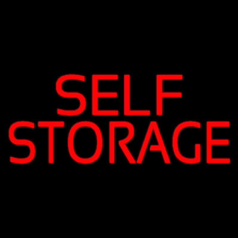 Red Self Storage Neon Sign