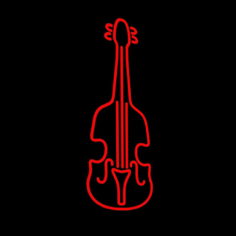 Red Violin Logo 1 Neon Sign