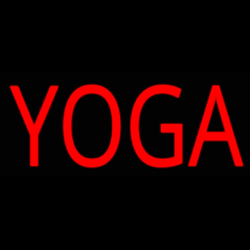 Red Yoga Neon Sign