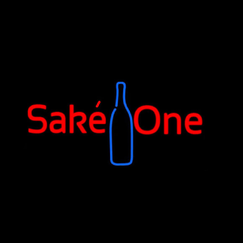 Sake One With Bottle Neon Sign