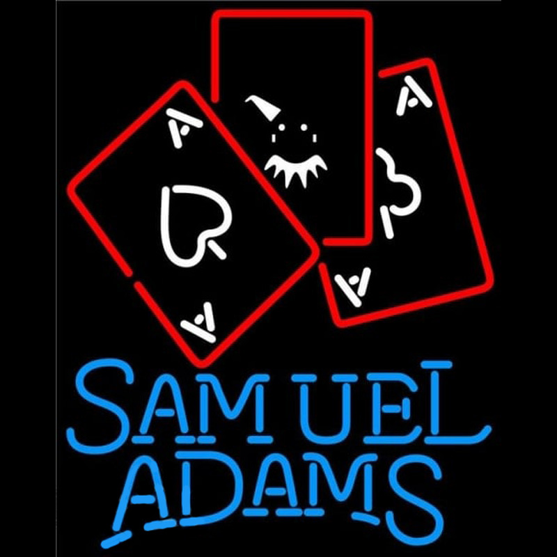 Samuel Adams Ace And Poker Beer Sign Neon Sign