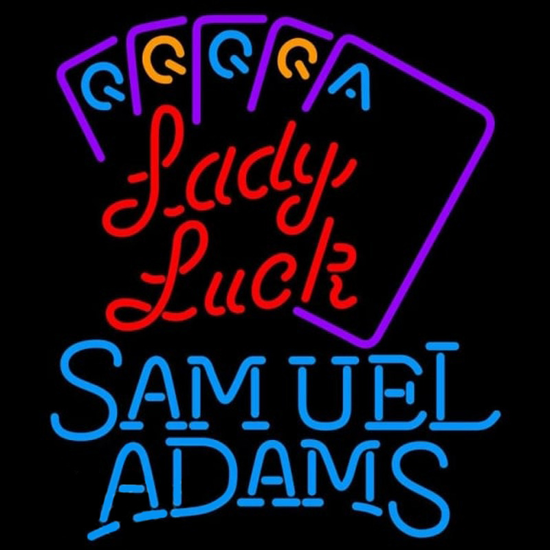 Samuel Adams Lady Luck Series Beer Sign Neon Sign