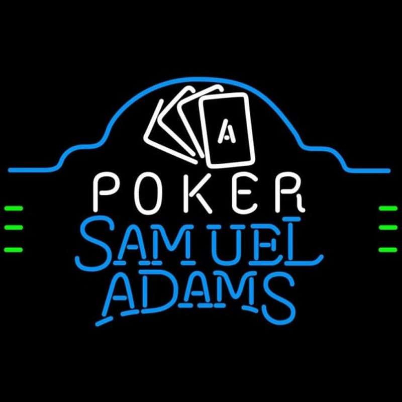 Samuel Adams Poker Ace Cards Beer Sign Neon Sign