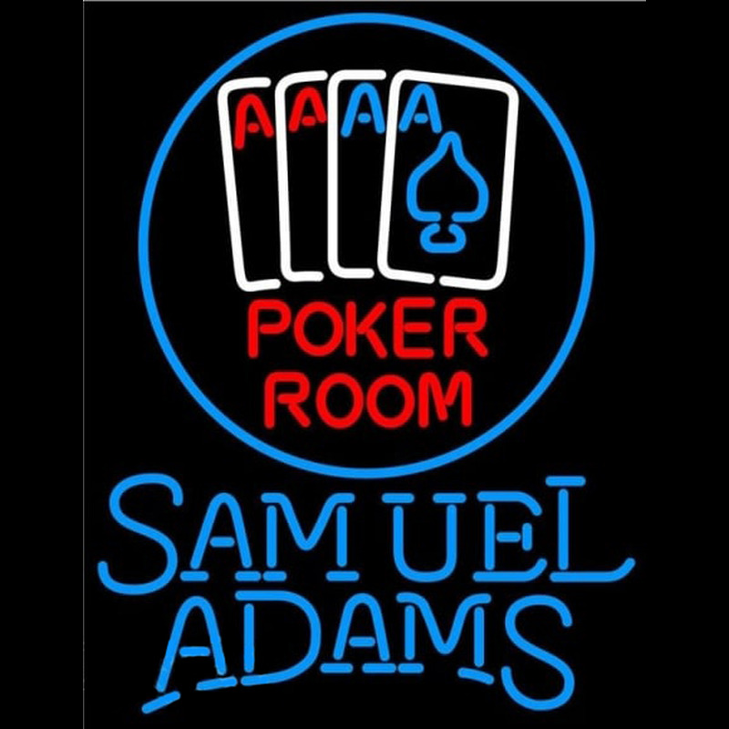 Samuel Adams Poker Room Beer Sign Neon Sign