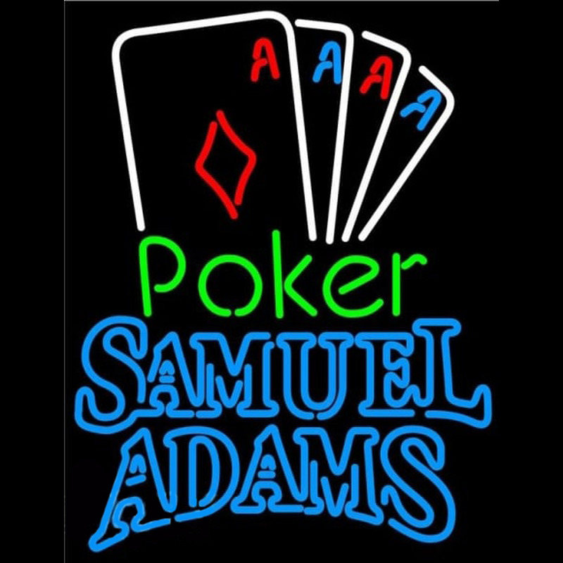 Samuel Adams Poker Tournament Beer Sign Neon Sign