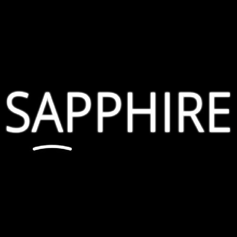 Sapphire Block Neon Sign