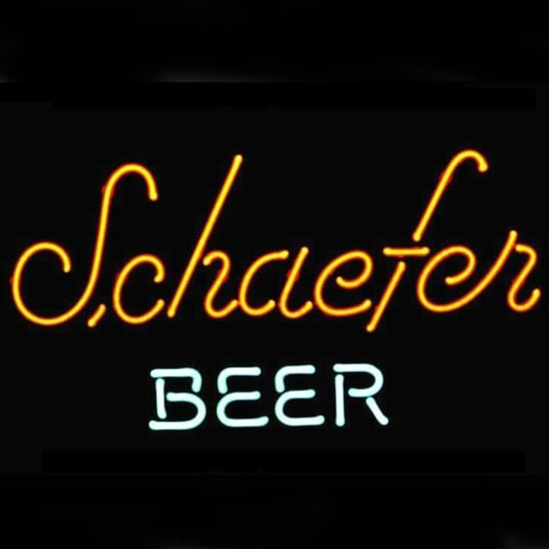 Schaefer Beer Logo Pub Display Neon Sign