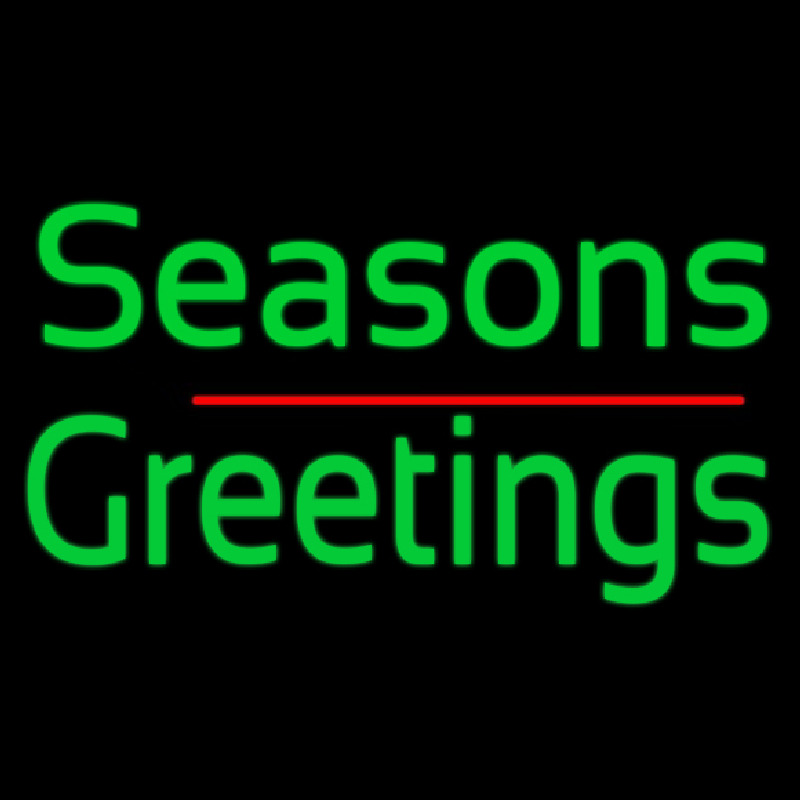 Seasons Greetings 1 Neon Sign