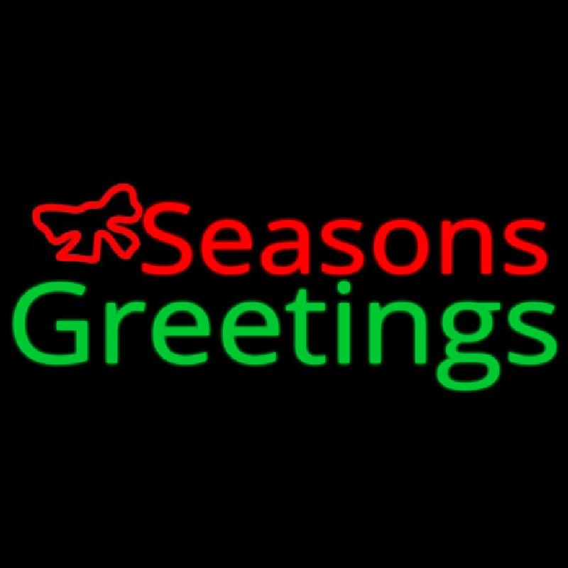 Seasons Greetings Neon Sign