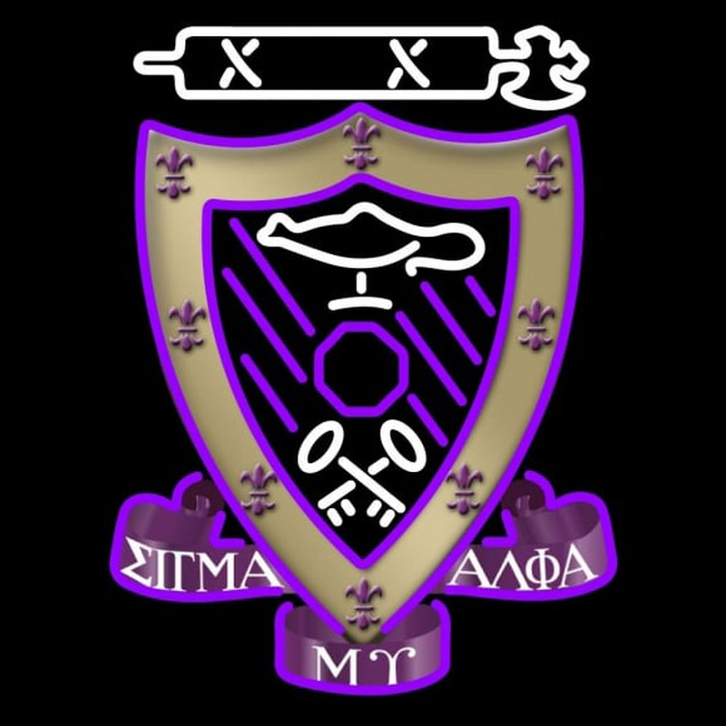 Sigma Alpha Mu Chapters Logo Neon Sign
