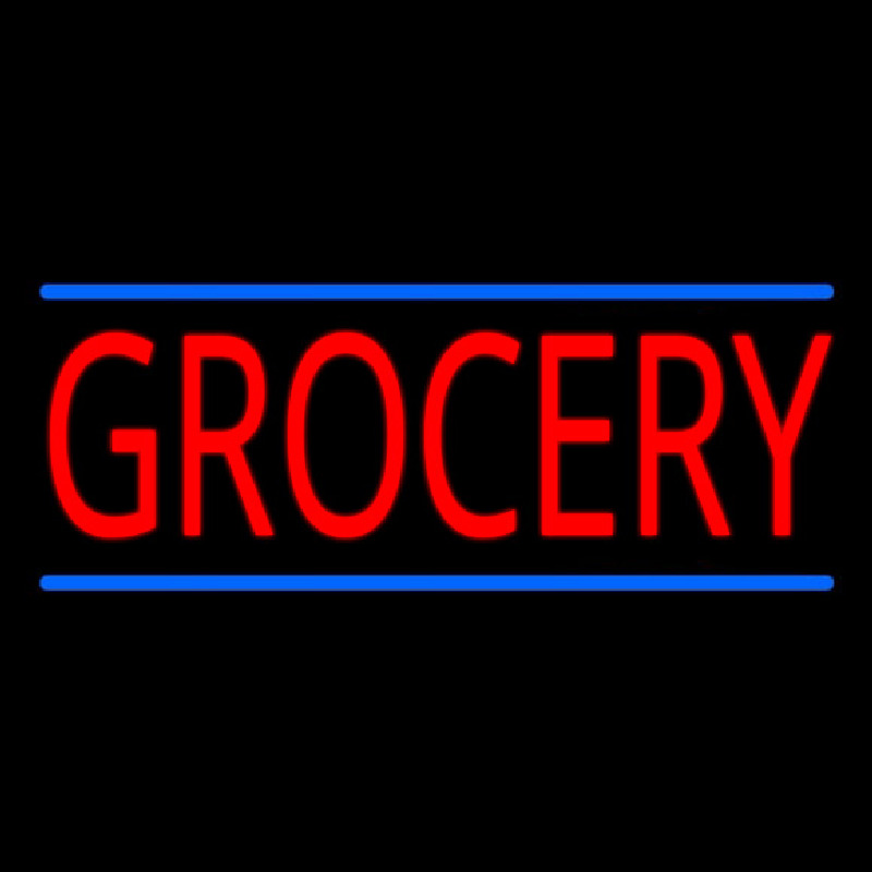 Simple Grocery Neon Sign