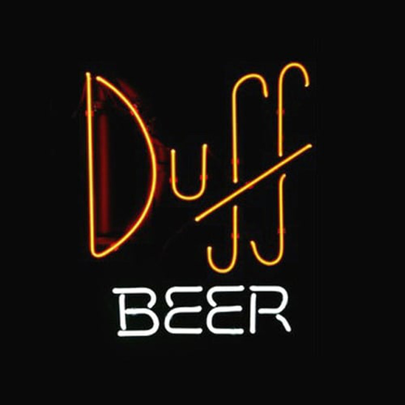 Simpsons Duff Neon Sign