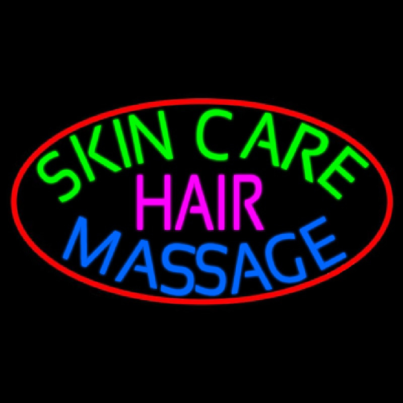Skin Care Massage Hair Neon Sign