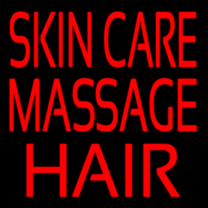 Skin Care Massage Hair Neon Sign