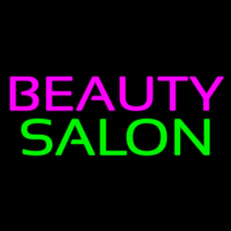 Slanting Beauty Salon Neon Sign