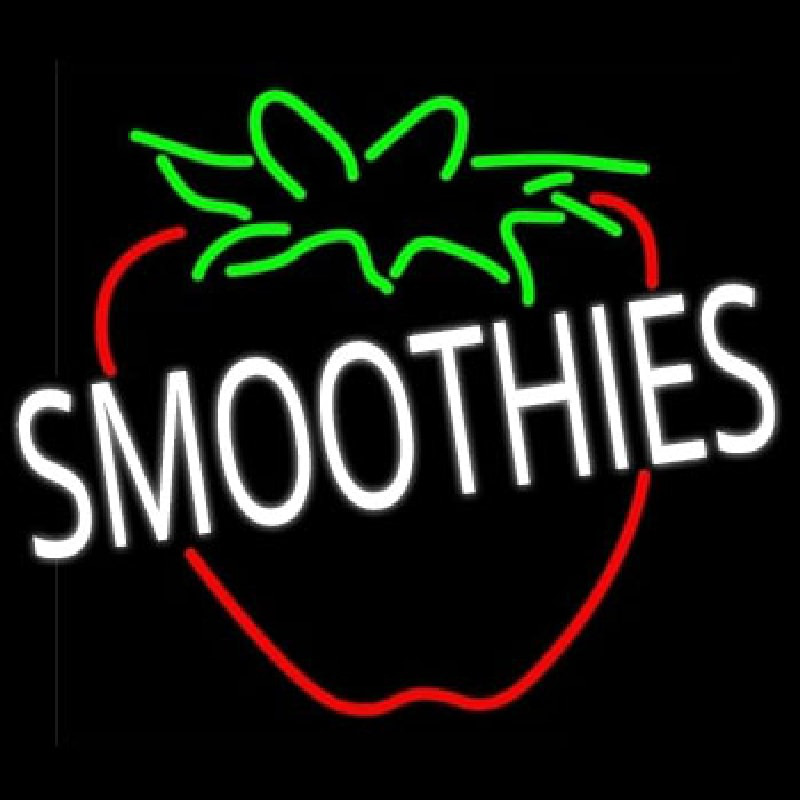 Smoothies Logo Neon Sign