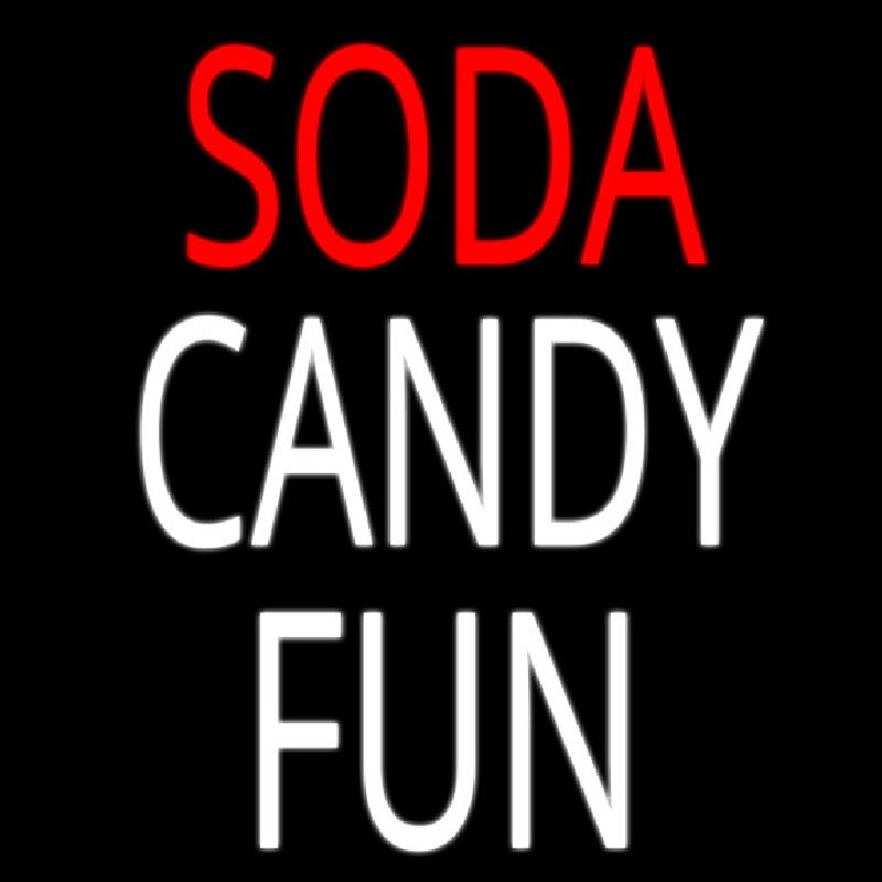 Soda Candy Fun Neon Sign