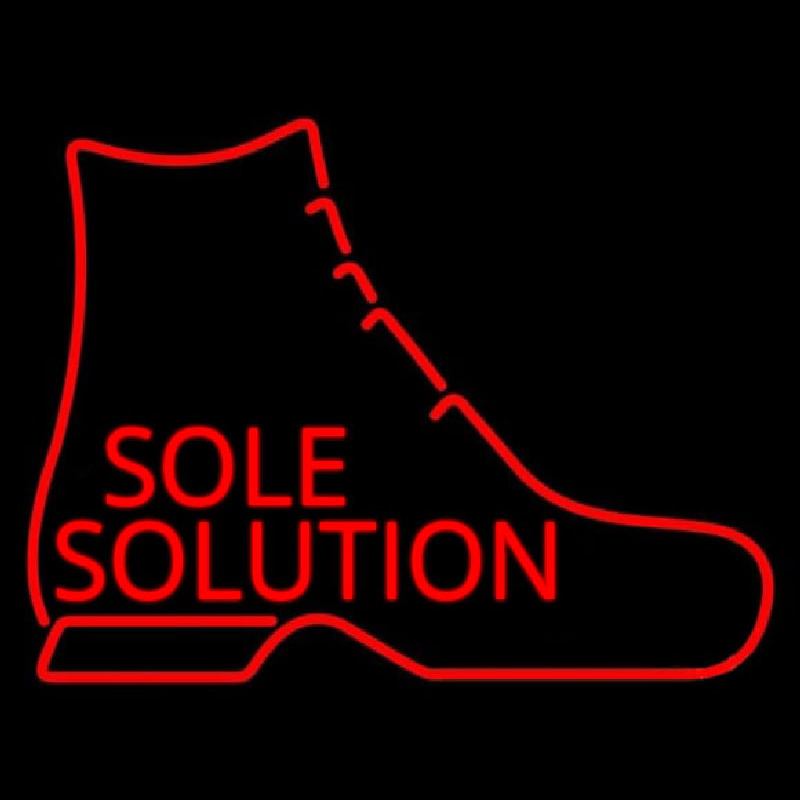 Sole Solution Neon Sign