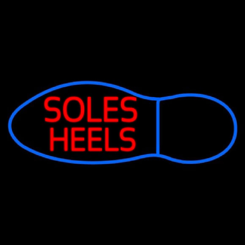 Soles Heels Neon Sign