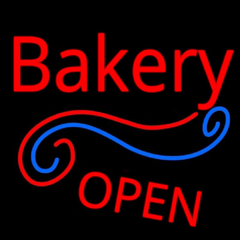 Stylish Bakery Open Neon Sign