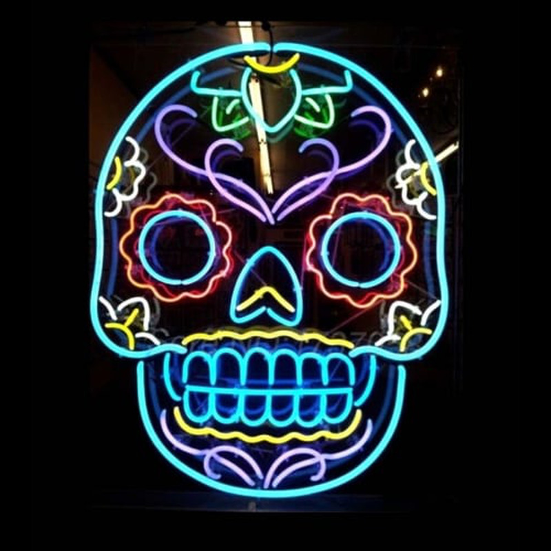 Tattoo Skull Neon Sign