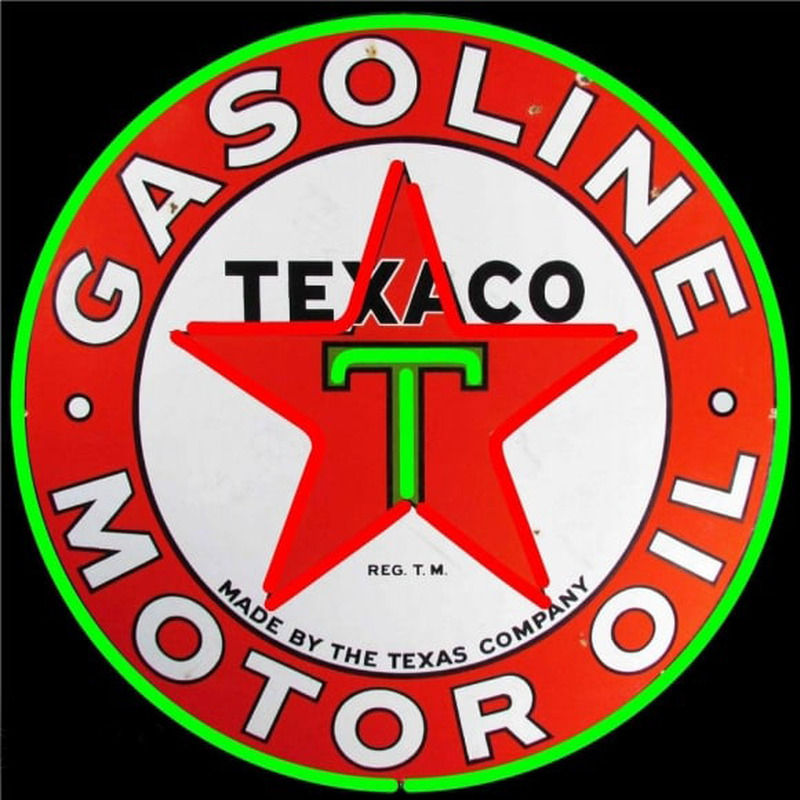 Te aco Motor Oil Gasoline Neon Sign