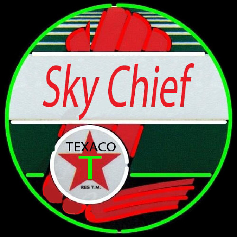 Te aco Sky Chief Gasoline Neon Sign