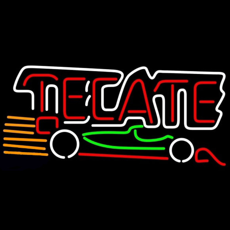 Tecate Indy Car Beer Sign Neon Sign