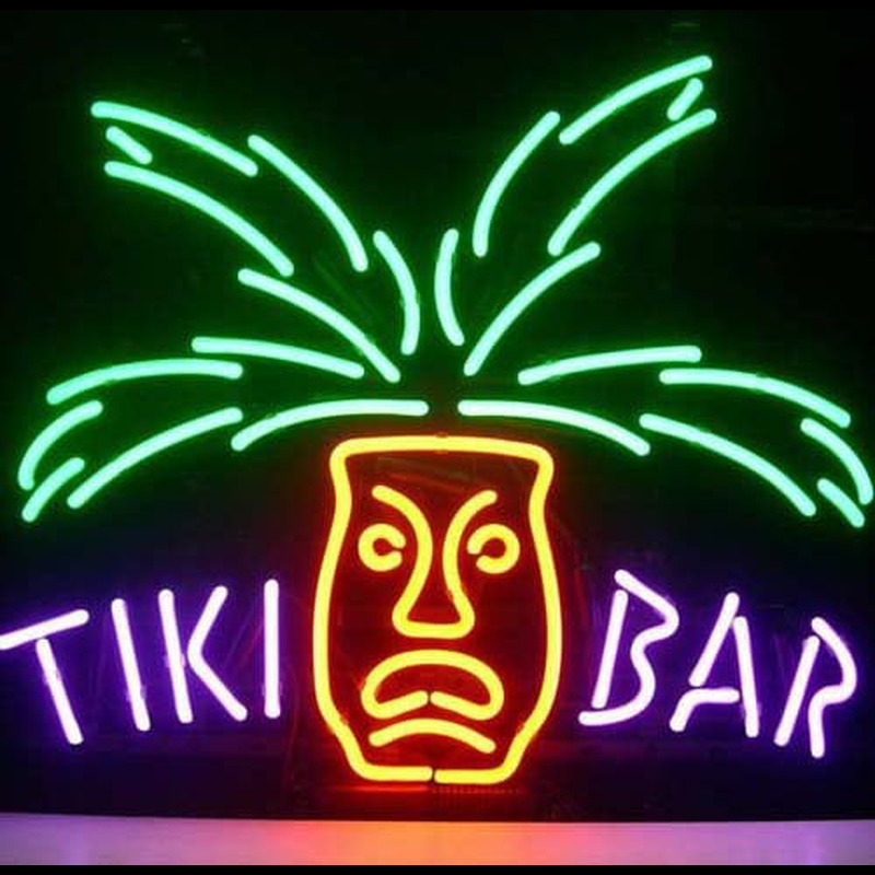 Tiki Bar Paradise Palm Neon Sign