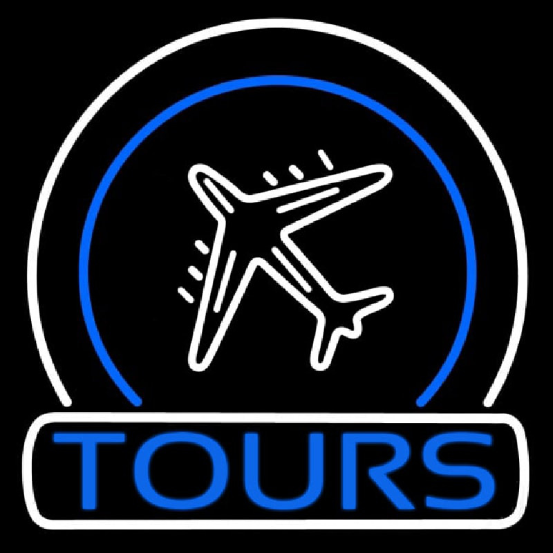 Tours Icon Neon Sign