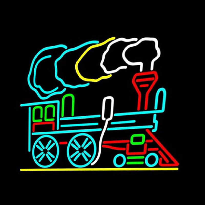 Train Logo Neon Sign