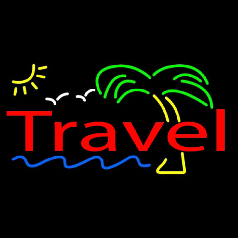 Travel Neon Sign