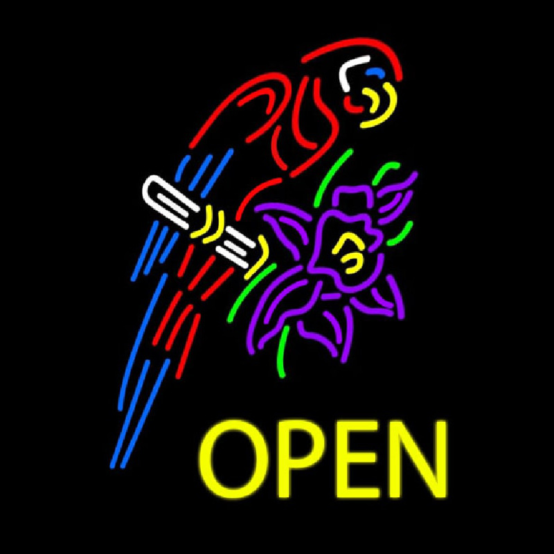 Tropical Parrot Neon Sign
