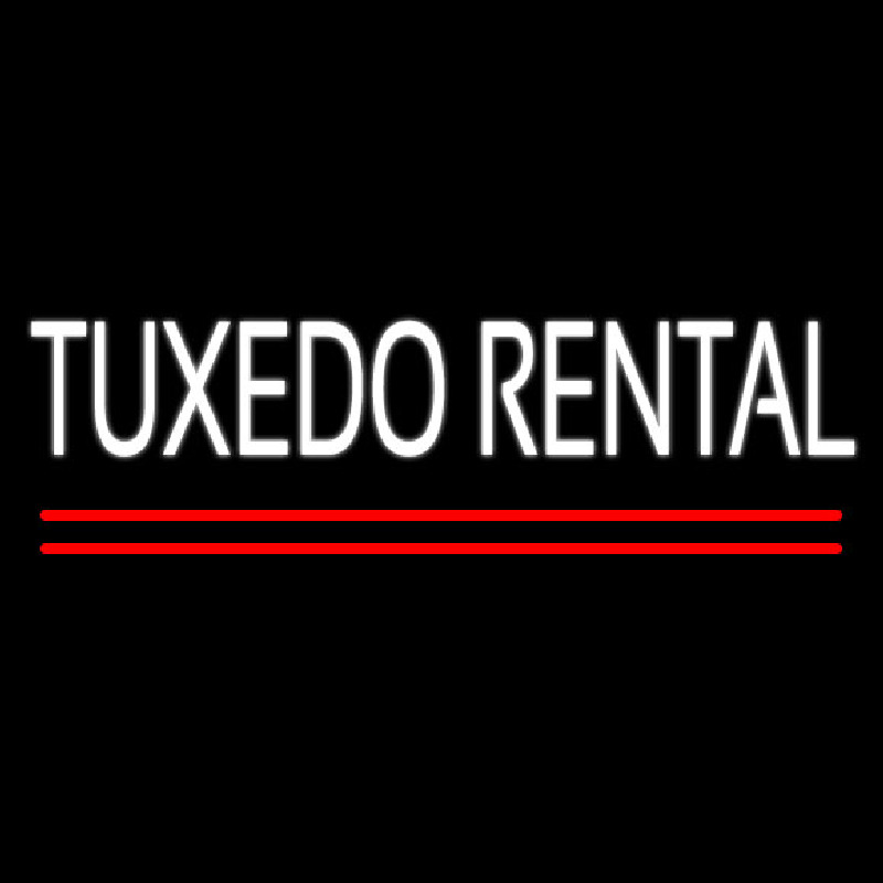 Tu edo Rental Block Neon Sign