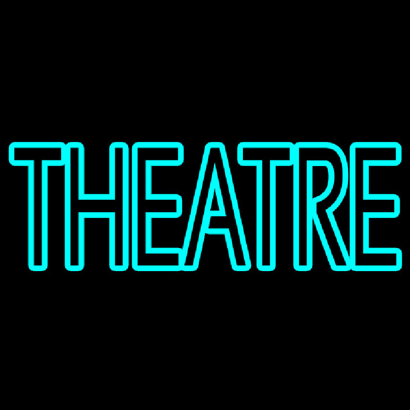 Turqoise Theatre Neon Sign