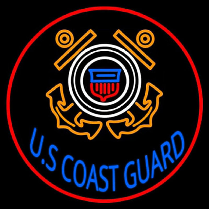 Us Coast Guard Logo Neon Sign