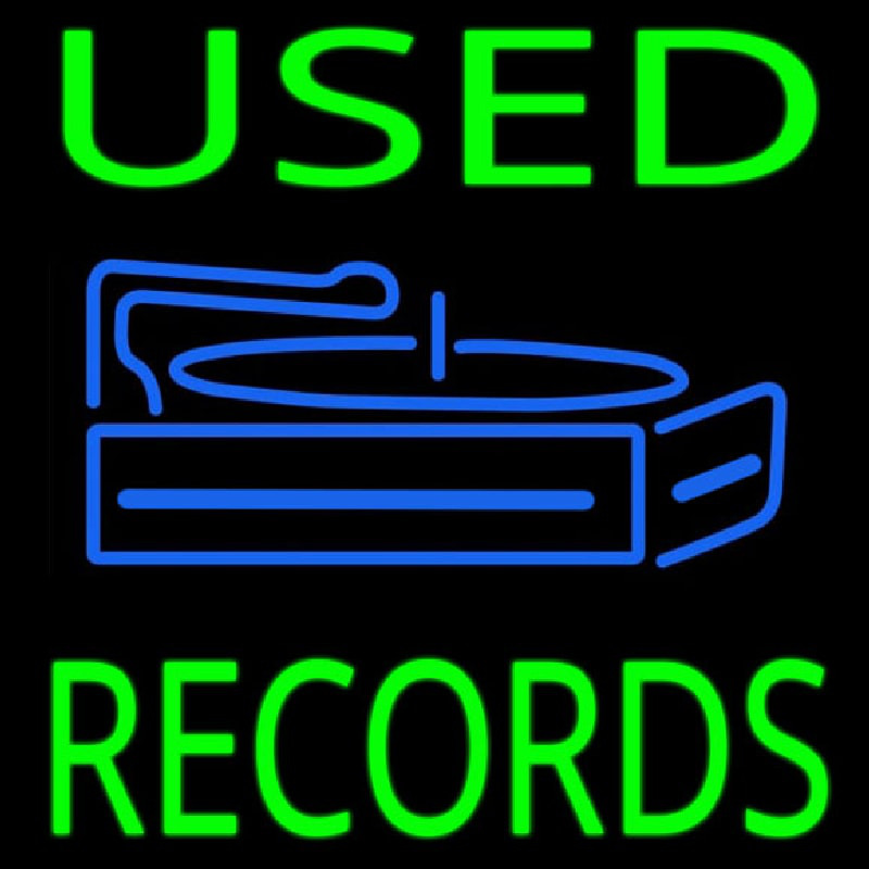 Used Records Neon Sign