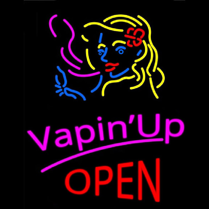Vapin Up Open Neon Sign