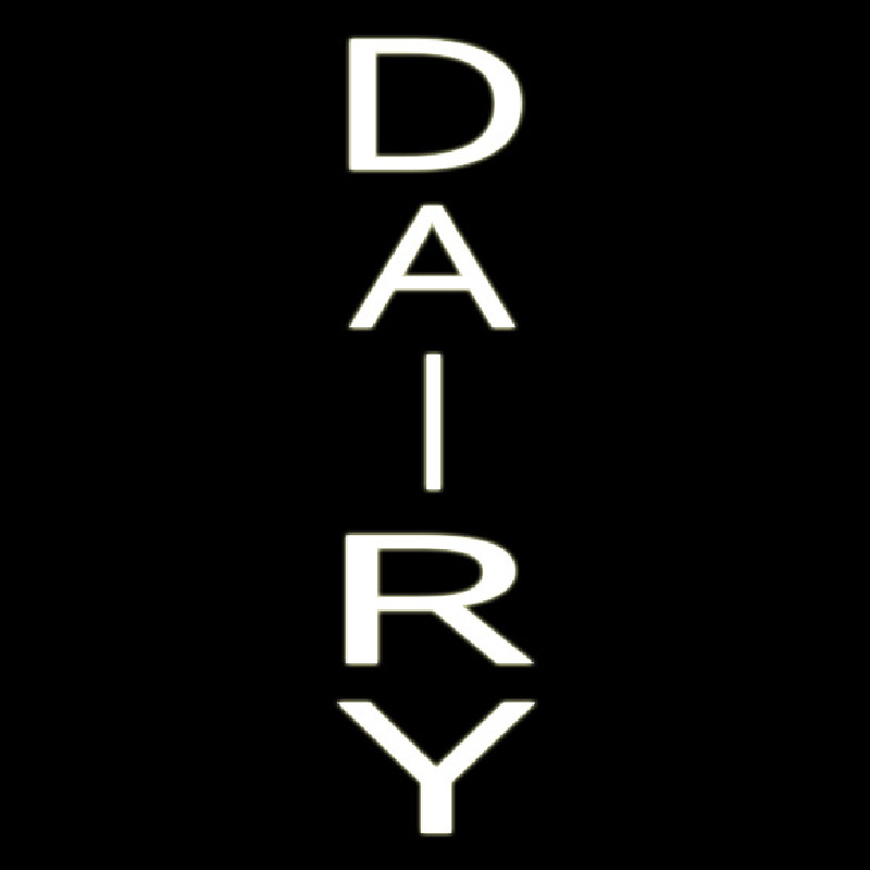 Vertical Dairy Neon Sign