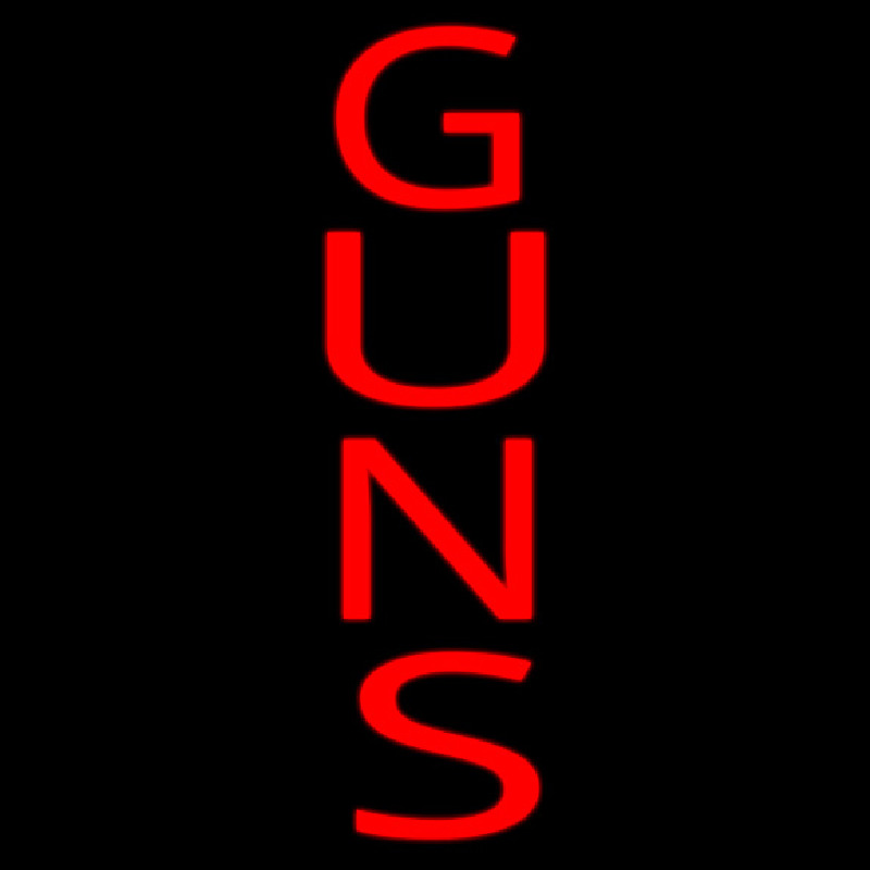 Vertical Guns Neon Sign