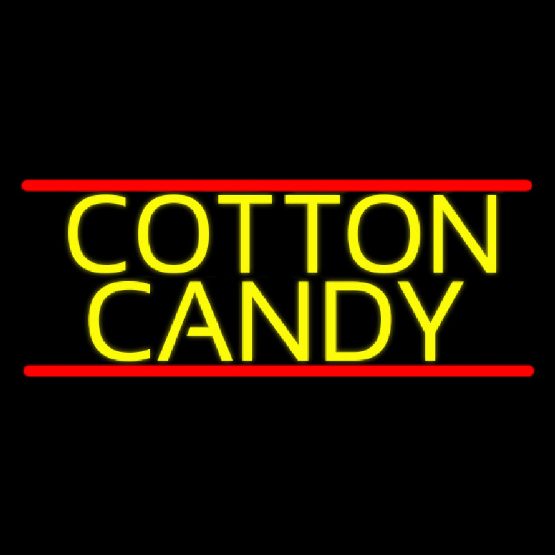 Yellow Cotton Candy Neon Sign